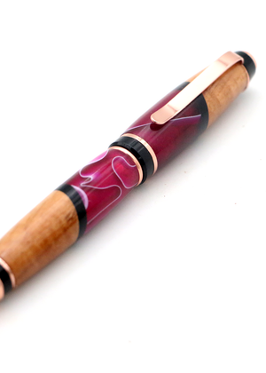 Hawaiian Koa and Lavender Resin Cigar Pen