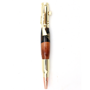 Hawaiian Koa Wood and Resin Rifle Pen with Bolt Action