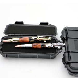 Hawaiian Koa Wood and Resin Rifle Pen with Bolt Action