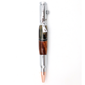 Hawaiian Koa Wood and Resin Rifle Pen with Bolt Action