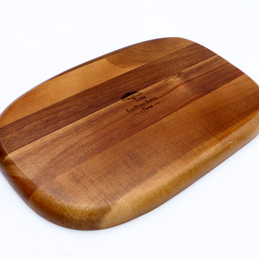 Hawaiian Koa Wood Plate - 12" x 8"