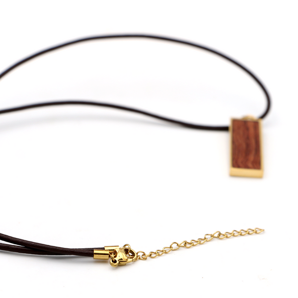 Koa Rectangle Pendant