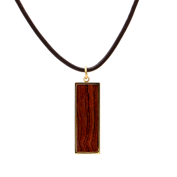 Koa Rectangle Pendant