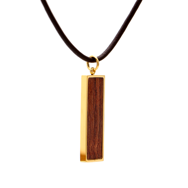 Koa Rectangle Pendant