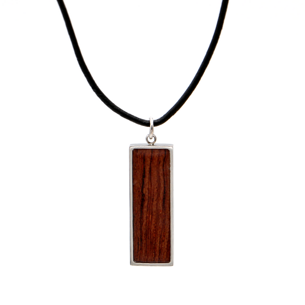 Koa Rectangle Pendant