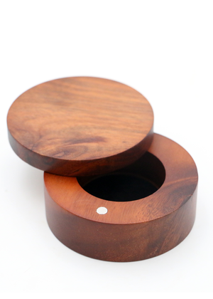 Koa Wood Round Box - Small