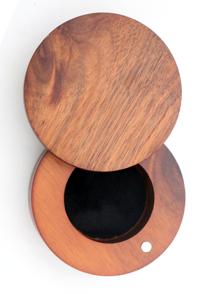 Koa Wood Round Box - Small