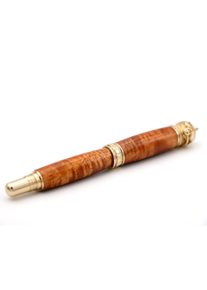 Hawaiian Koa Wood Scuba Pen - 24kt Gold