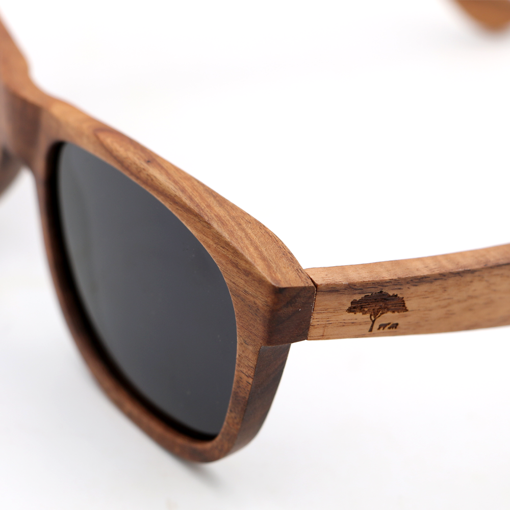 Unisex Retro Round 'Swallow' Wooden Bamboo Sunglasses — Eye Shop Direct