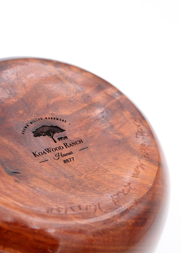 Hawaiian Koa Wood Vessel #877