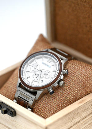 Ikaika - Hawaiian Koa and Stainless Steel Watch