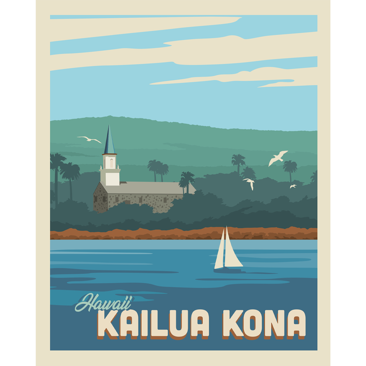 Hawaii's Kailua-Kona 8 x 10 afdrukken