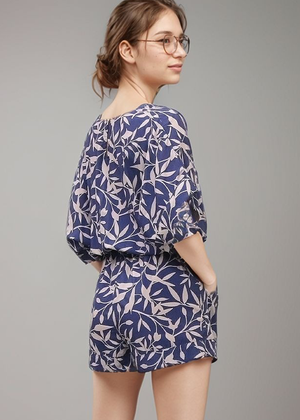 Kona Romper - Floral Blue