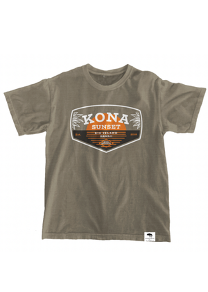 Kona Sunset Short Sleeve Tee - Khaki