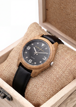 Koa Classic - Hawaiiaans Koa en stalen horloge