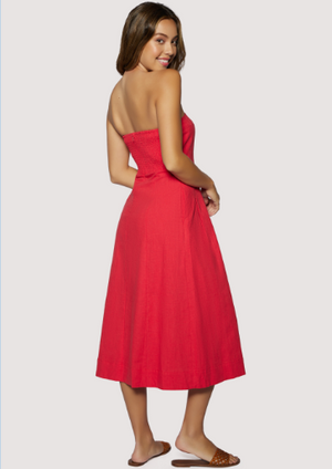 Ruby Breeze Midi Dress