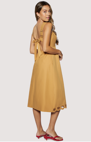 Seashell Drift Midi Dress