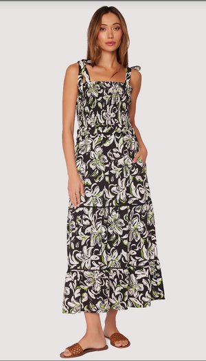 ミネルバの呪文 マキシドレス - ブラック &amp; ホワイト