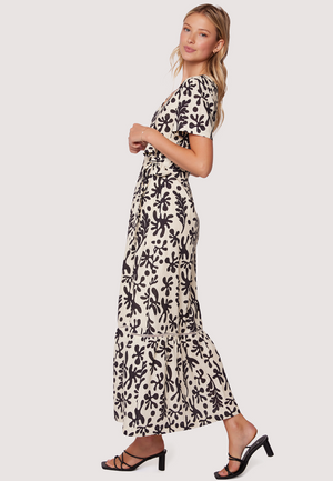 Minerva's Spell Maxi Dress - Black & White