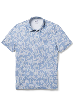 Loulu Trail Performance Polo - Faded Denim