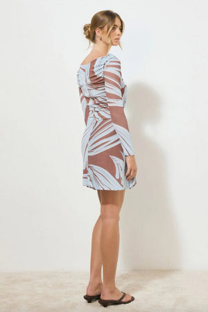 テンポプリントマキシドレス