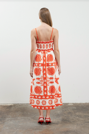 夏の花のペトラ マキシドレス