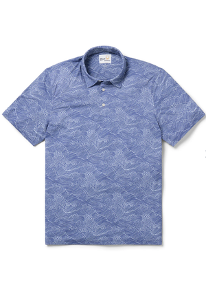 Molokai Channel Performance Polo - Blue