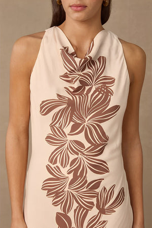 Palmera Maxi Dress - Cream Floral