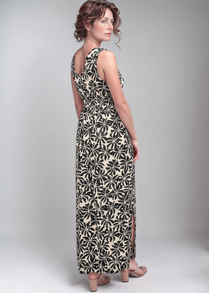 Noelle Maxi Dress - Aloha Black
