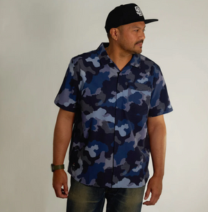 Neptune Boardshirt - Sea Camo - Marine