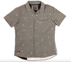 NEPTUNE BOARDSHIRT - Seabirds Charcoal
