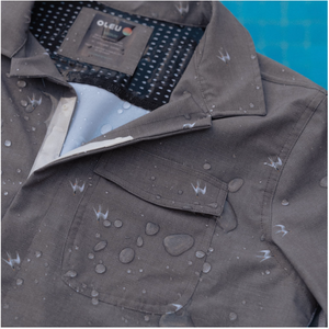 NEPTUNE BOARDSHIRT - Seabirds Charcoal