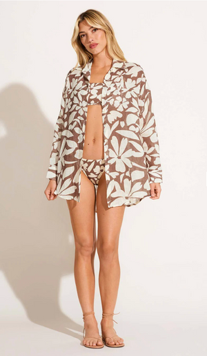 Playa Boyfriend Shirt in Desert Flower
