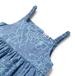 Lei Low Kids Sundress - Horizon Blue