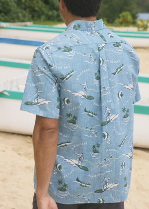 Ocean Chillin' - Faded Denim