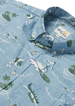 Ocean Chillin' - Faded Denim