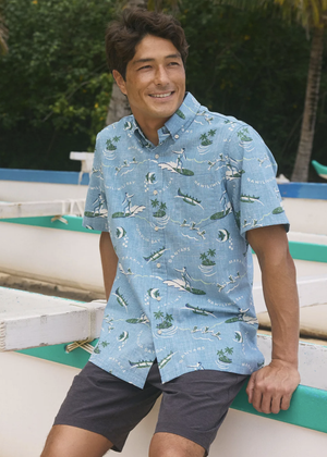 Ocean Chillin' - Faded Denim