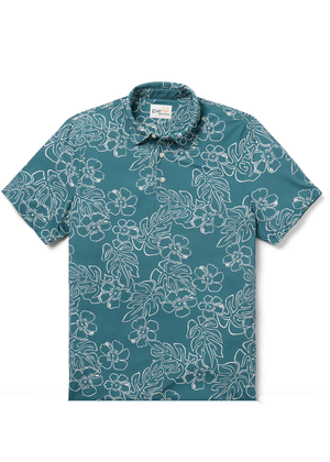 Hibiscus Monstera Performance Polo - Hydro