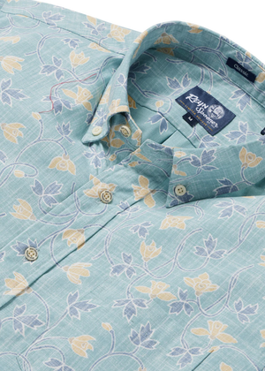 Poppies Nouveau - Nile Blue