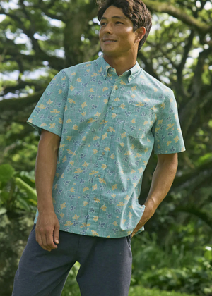 Poppies Nouveau - Nile Blue