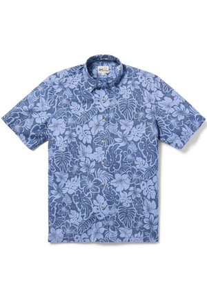 Puamana Boys Button Front - Blue Horizon