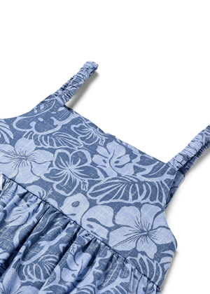 Puamana Girls Sundress - Blue Horizon