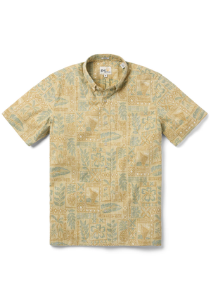 TAHITIAN TAPA - Dusty Yellow