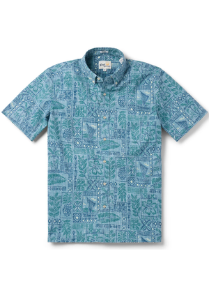 TAHITIAN TAPA - Surf Blue