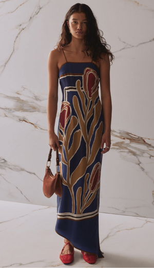The Avinta Maxi Dress in Lisse Tulip