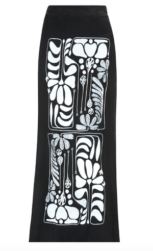 The Rosetta Maxi Skirt in Botanical