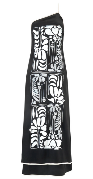 夏の花のペトラ マキシドレス