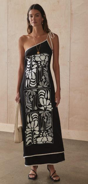 夏の花のペトラ マキシドレス