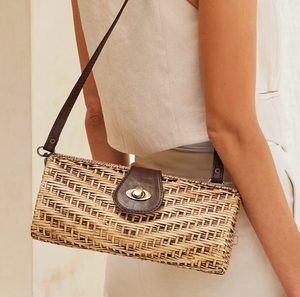 Rattan Convertible Clutch