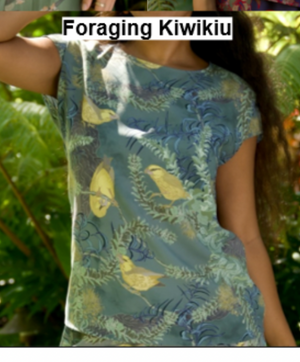 Foraging Kiwikiu Cap Sleeve Blouse